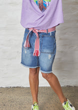 Frayed Denim Carpenter Shorts