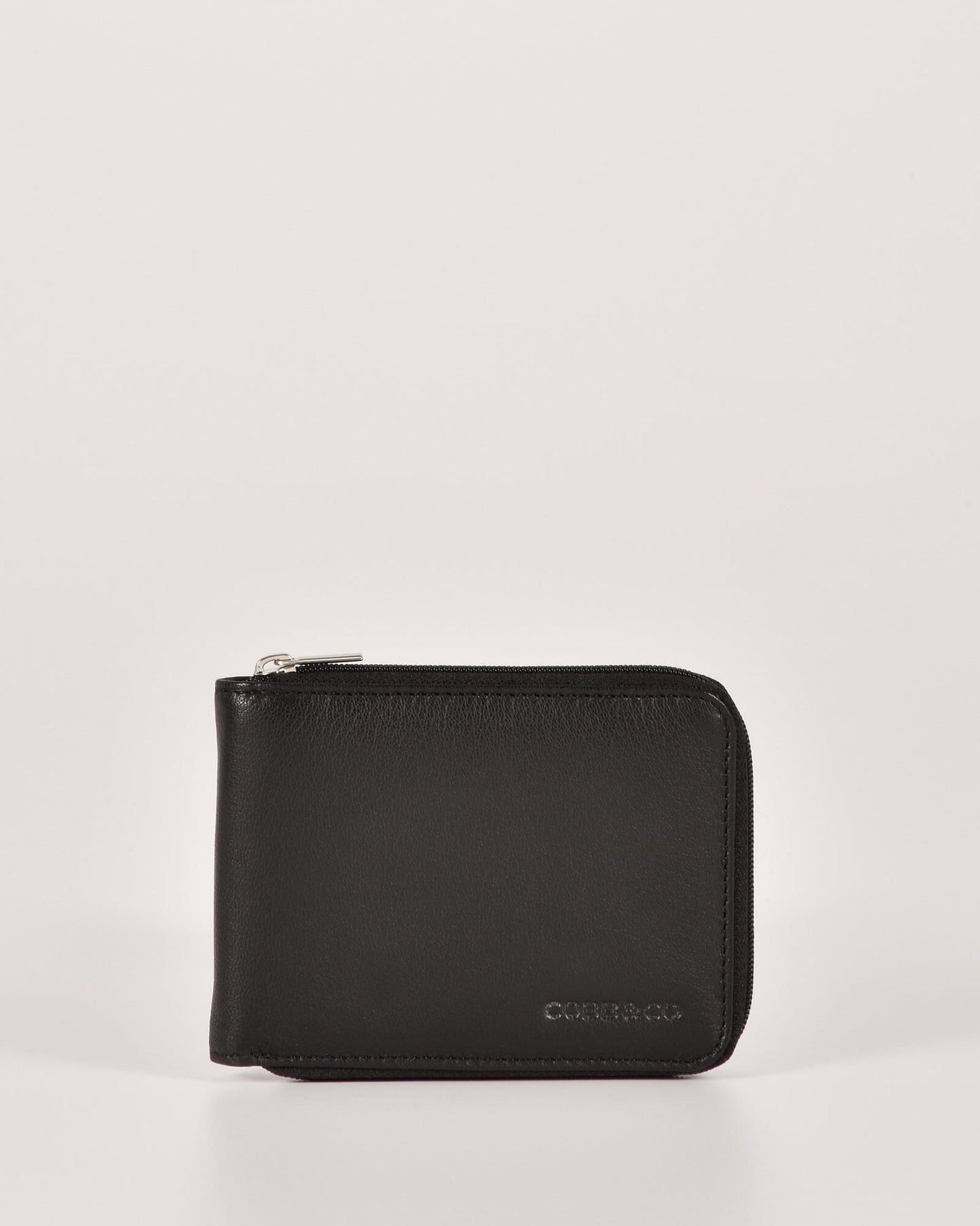 Hunter RFID Men's Zip Around Leather Wallet
