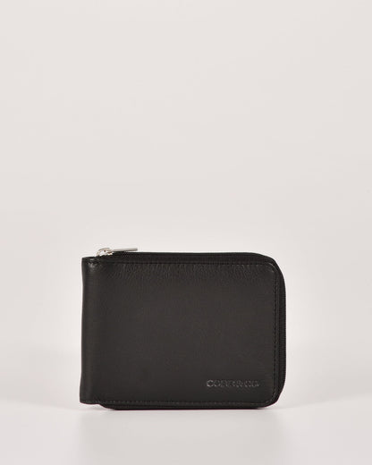 Hunter RFID Men's Zip Around Leather Wallet