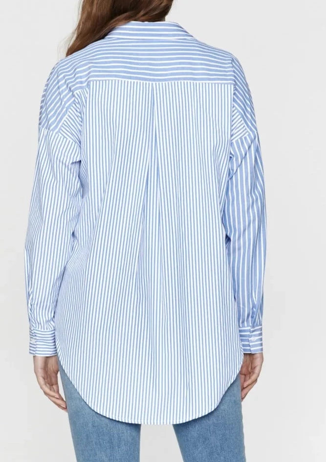 Laguna Cotton Shirt - Blue Stripe