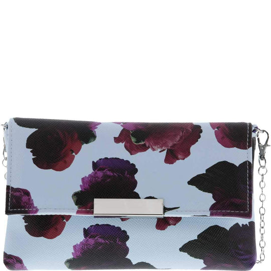 Laura Saffiano Rose Clutch