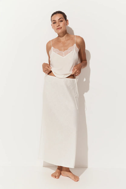 Riley Bias Linen Skirt