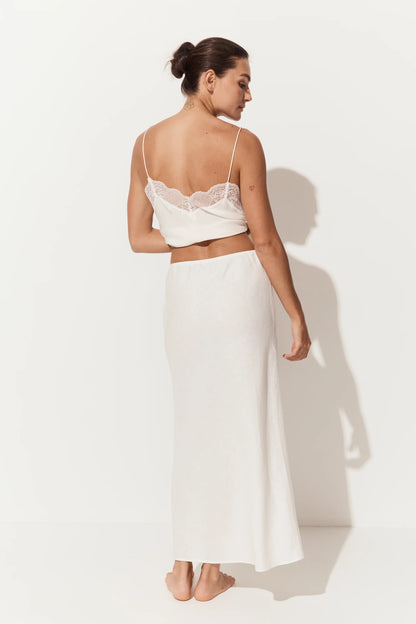 Riley Bias Linen Skirt