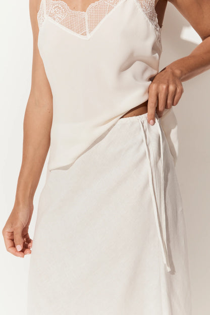 Riley Bias Linen Skirt