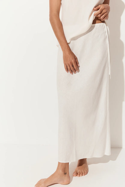 Riley Bias Linen Skirt