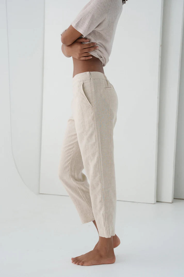 Emer Linen Pants side view

