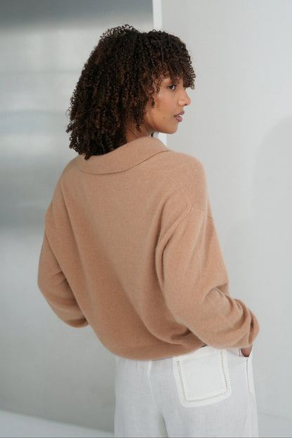 Emma Collared Cashmere Wool Knit
