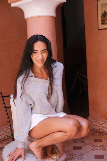 Emma Collared Cashmere Wool Knit