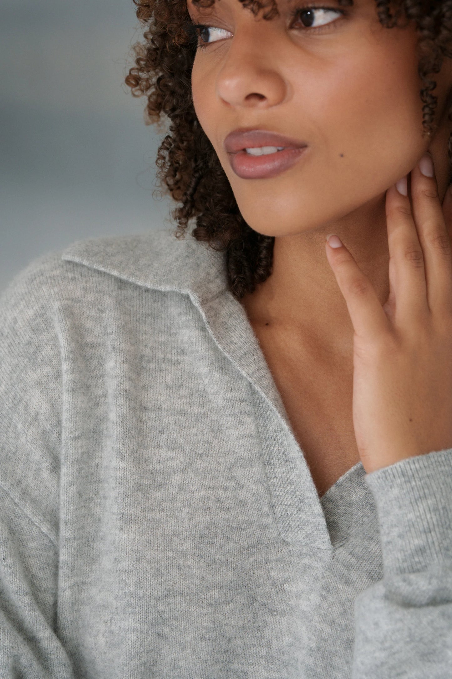 Emma Collared Cashmere Wool Knit