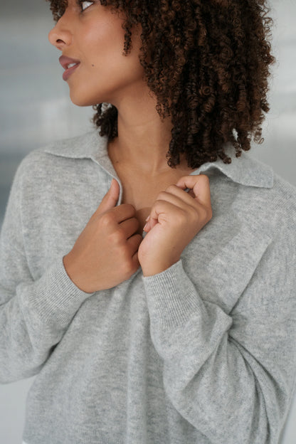 Emma Collared Cashmere Wool Knit