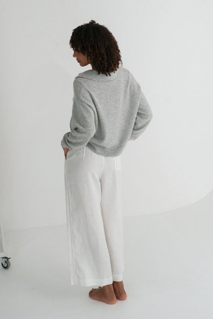 Emma Collared Cashmere Wool Knit