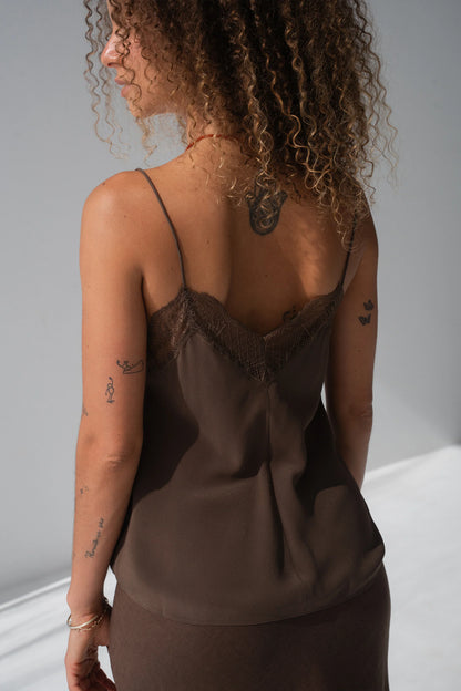 Bias cut 100% silk camisole Australia