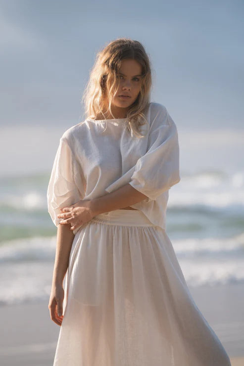 Hannah Linen Skirt