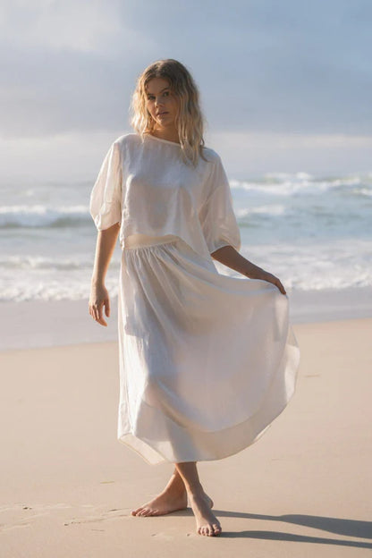 Hannah Linen Skirt