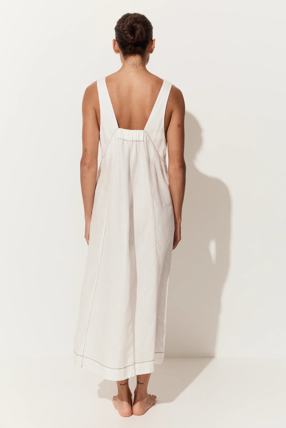 Iris Linen A-Line Midi Dress