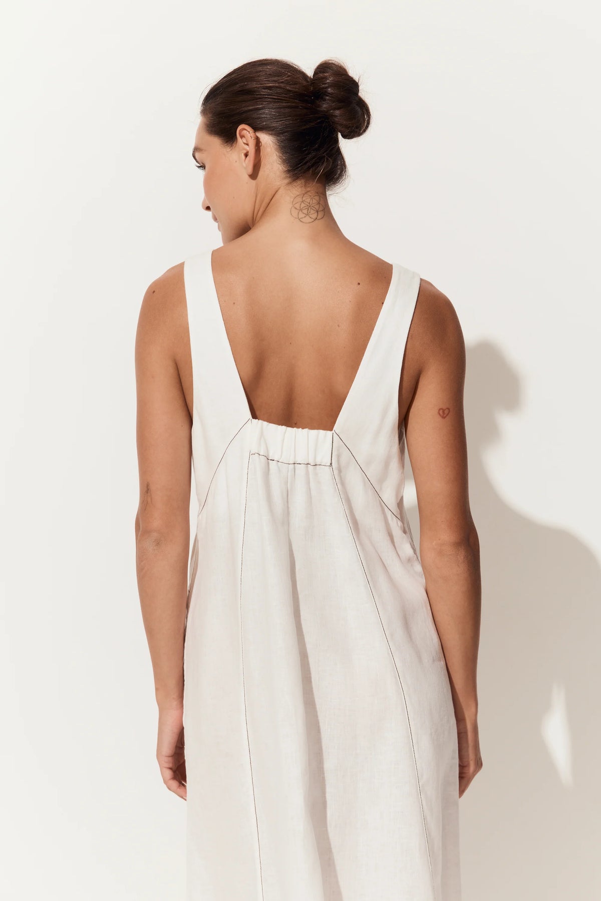 Iris Linen A-Line Midi Dress