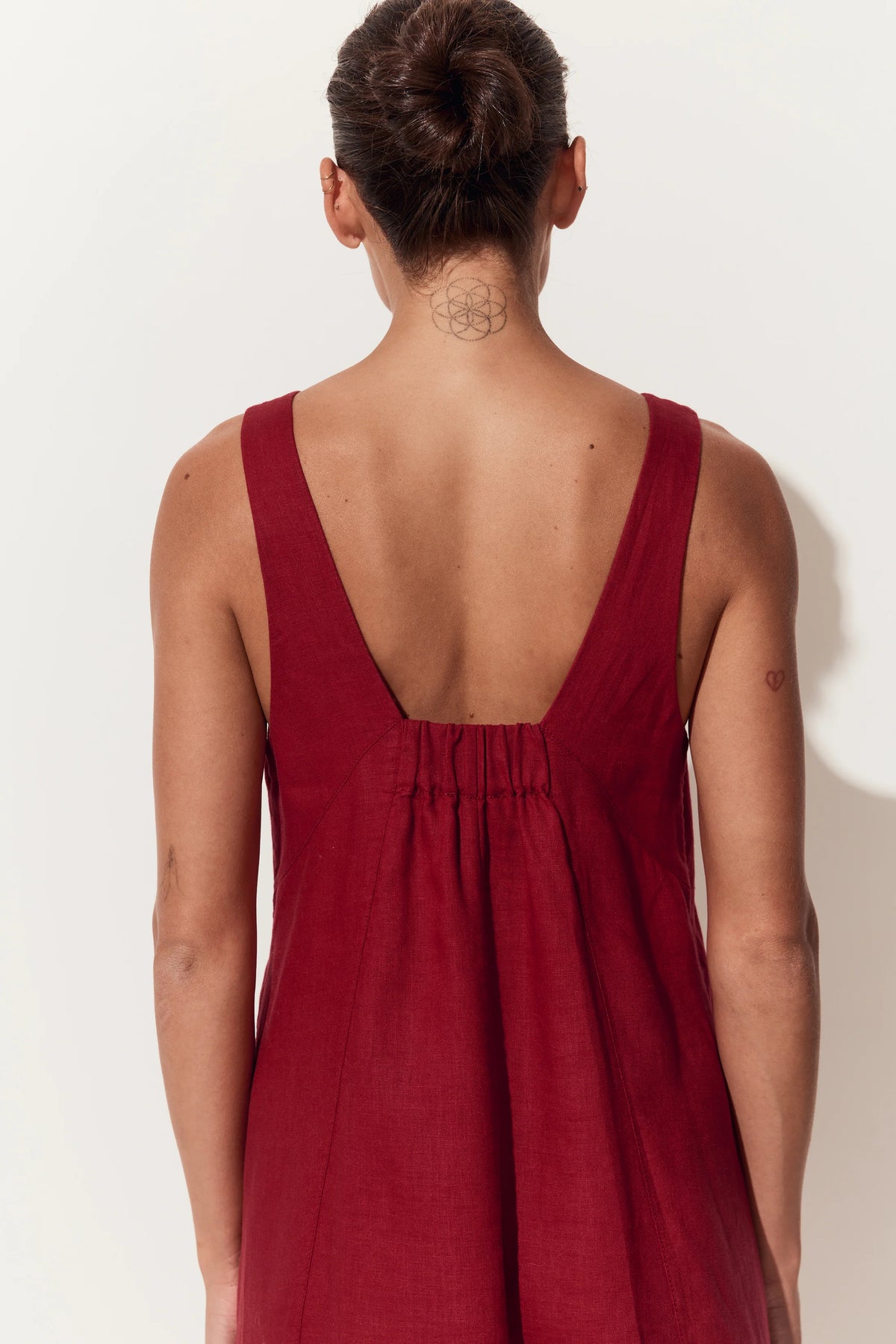 Iris Linen A-Line Midi Dress