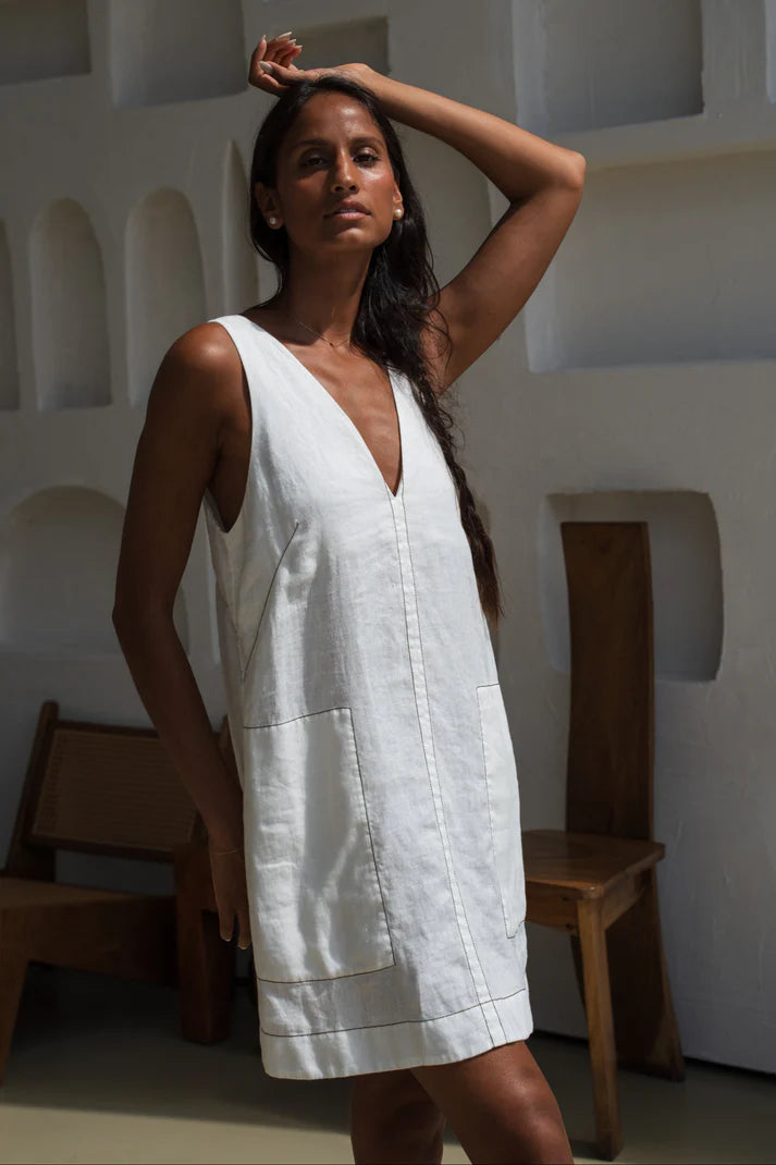 Linen beach dress Australia