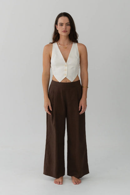 Ivy Linen Crop Pants
