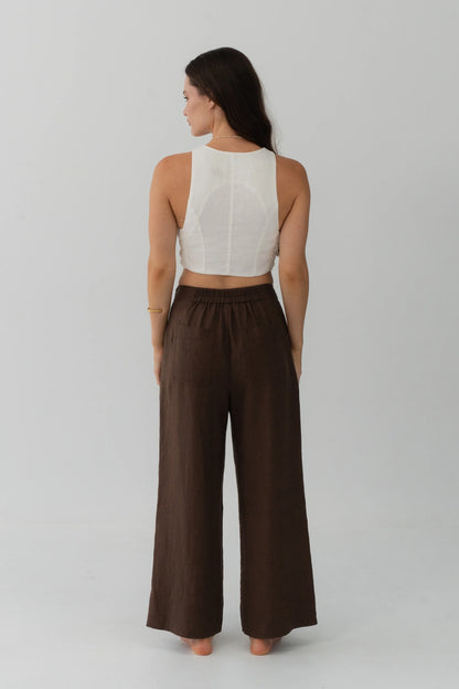 Ivy Linen Crop Pants