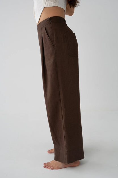 Ivy Linen Crop Pants
