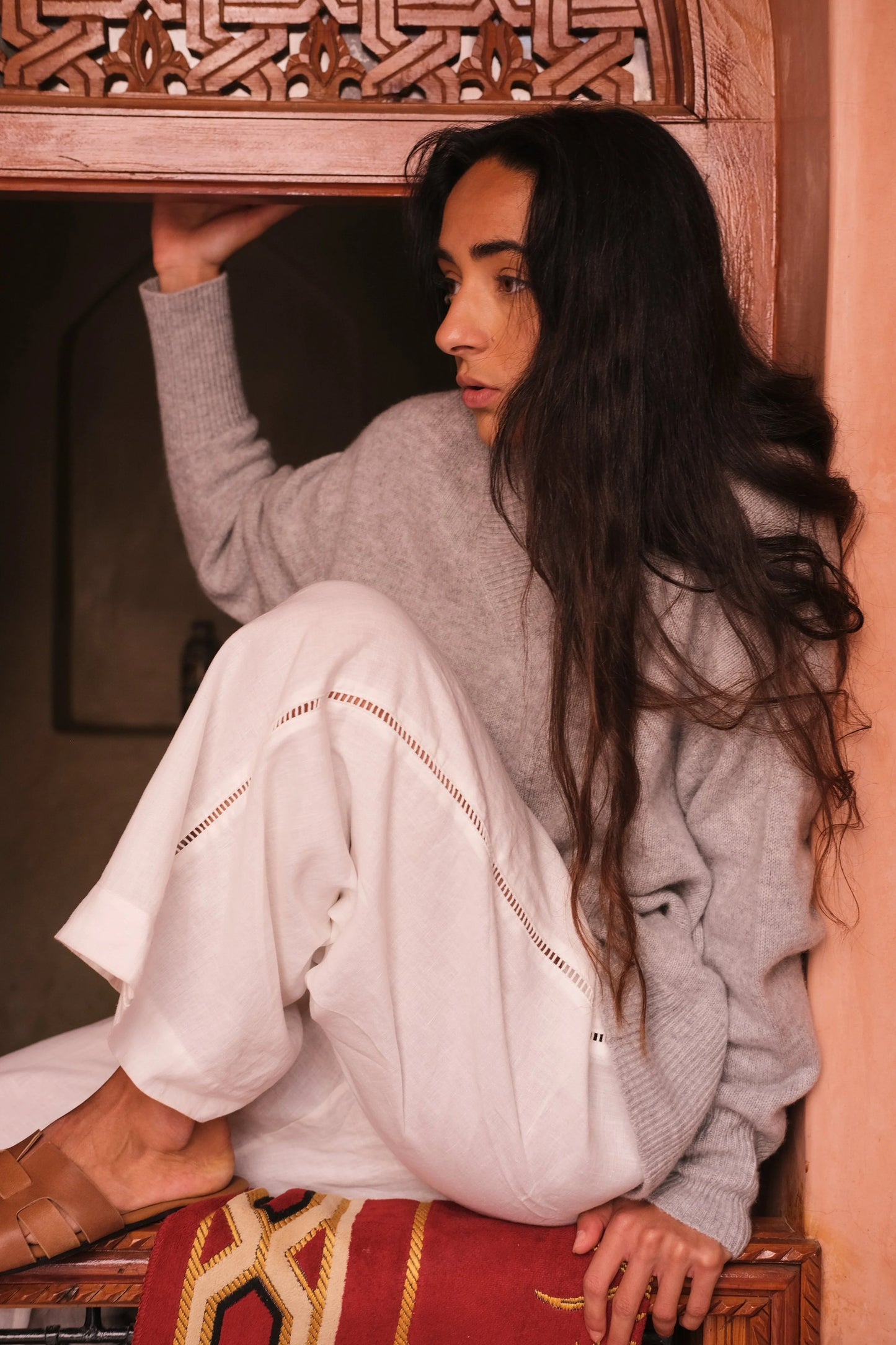 June V Neck Cashmere Knit