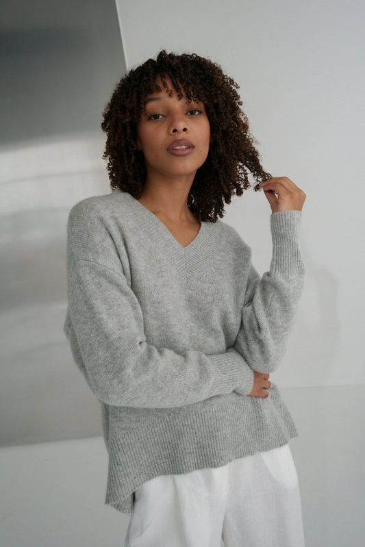 June V Neck Cashmere Knit