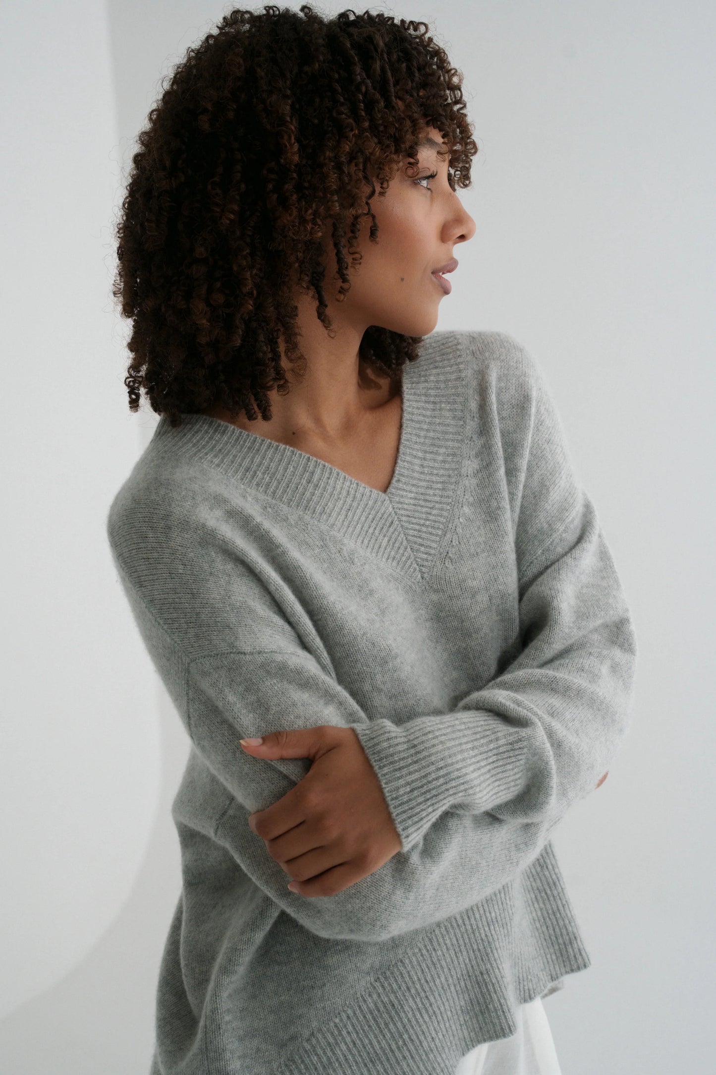 June V Neck Cashmere Knit