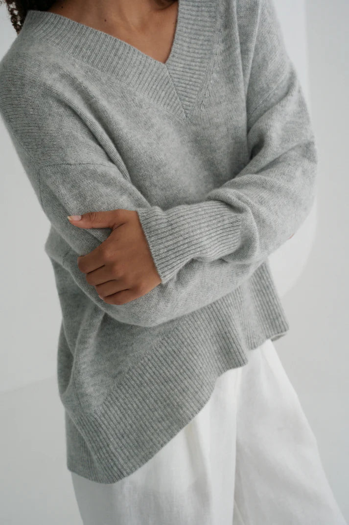 June V Neck Cashmere Knit