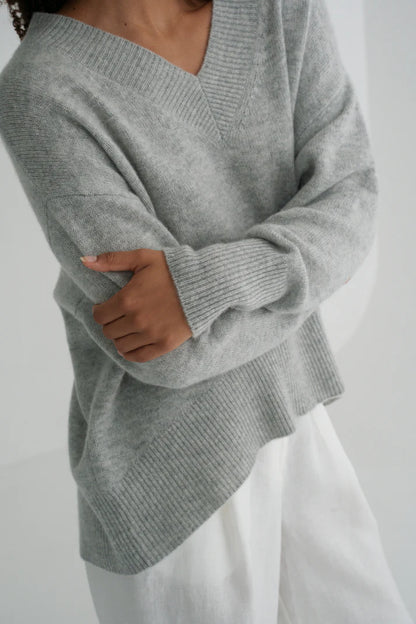 June V Neck Cashmere Knit