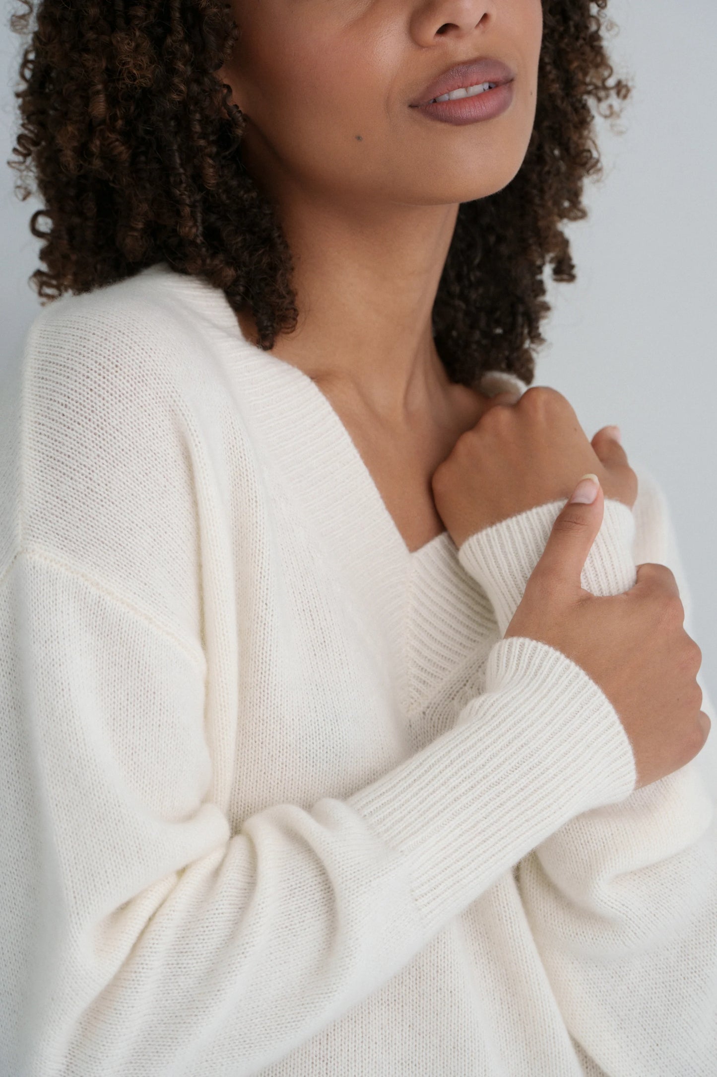 June V Neck Cashmere Knit