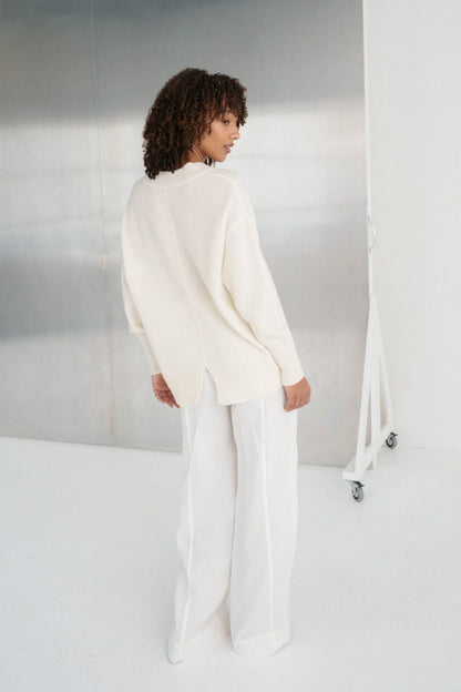 June V Neck Cashmere Knit