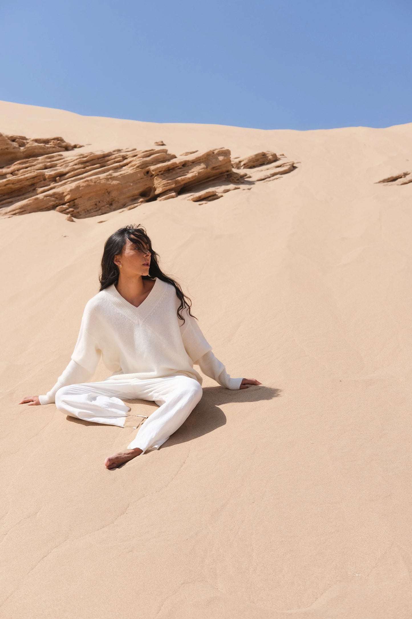 June V Neck Cashmere Knit