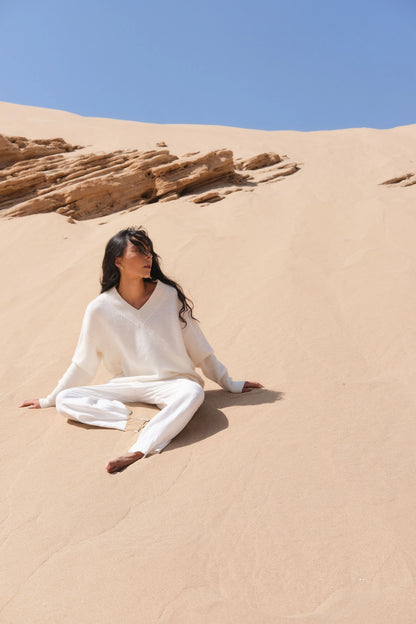 June V Neck Cashmere Knit