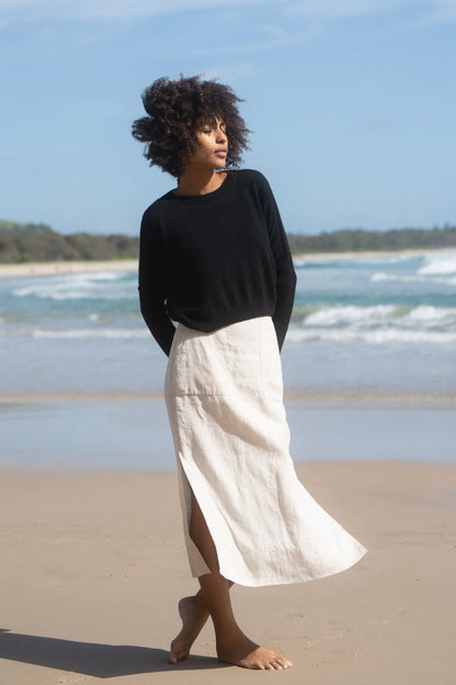 Womens Lilly PIlly Miri Cashmere Knit in black