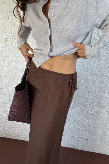 Riley Bias Linen Skirt