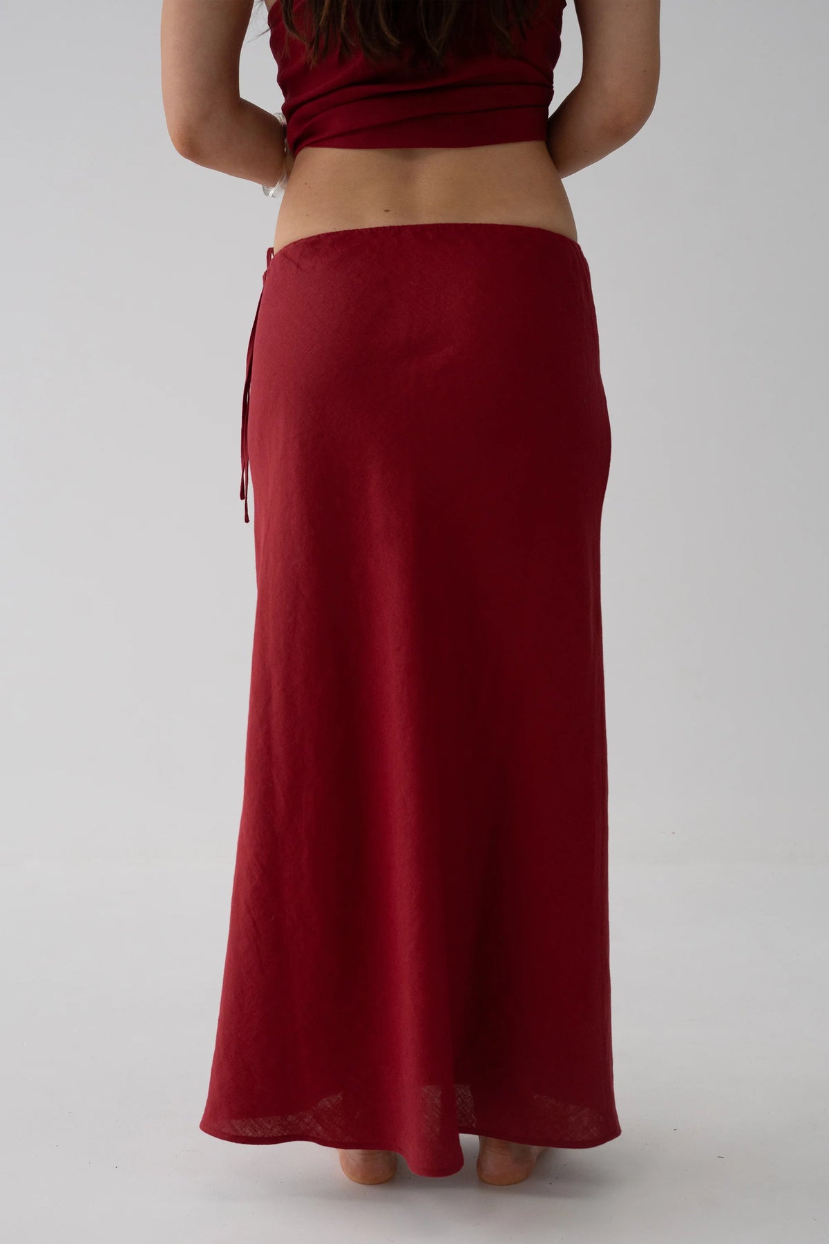 Riley Bias Linen Skirt