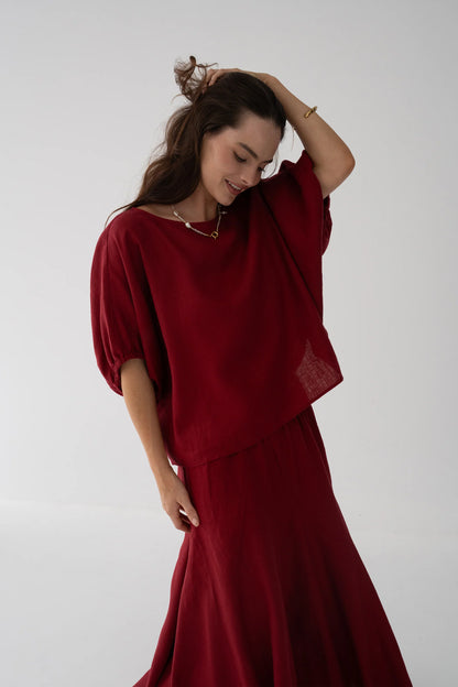 Tina Linen Top