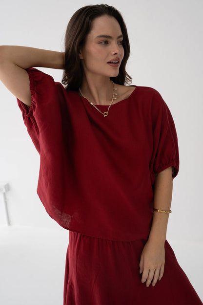 Tina Linen Top