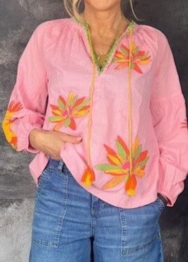 Rosa Lily Embroidered Blouse