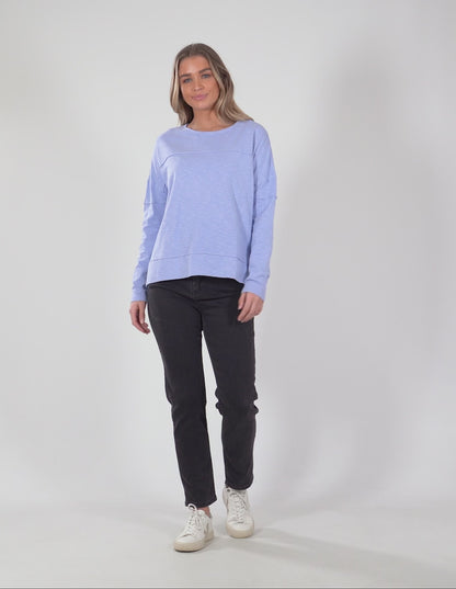 Jayne Throw On Top - Light Blue (Plus Size)