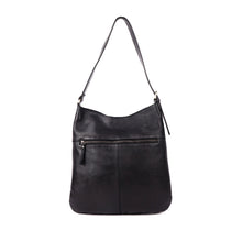 rugged Hide Ladies Leather Bucket Bag black