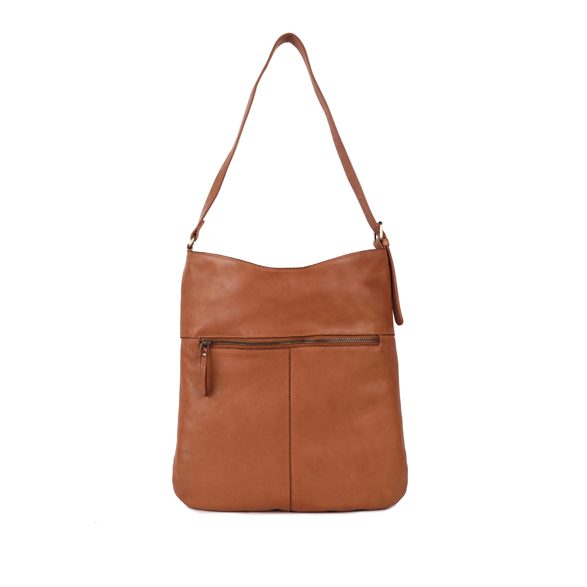 Women's Rugged Hide Leather Bucket Bag Portland