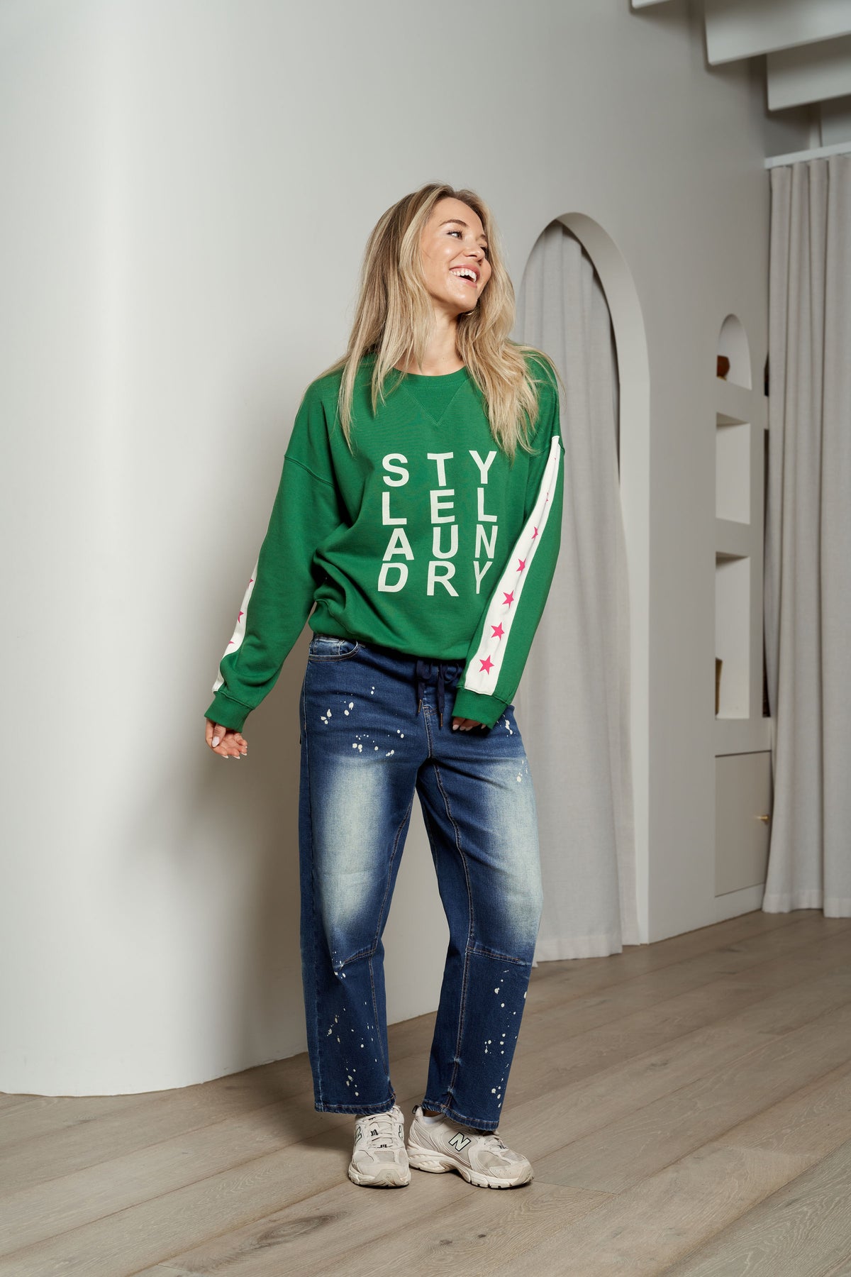 Style Laundry Logo Oversized Sweater