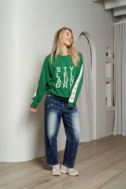 Style Laundry Logo Oversized Sweater