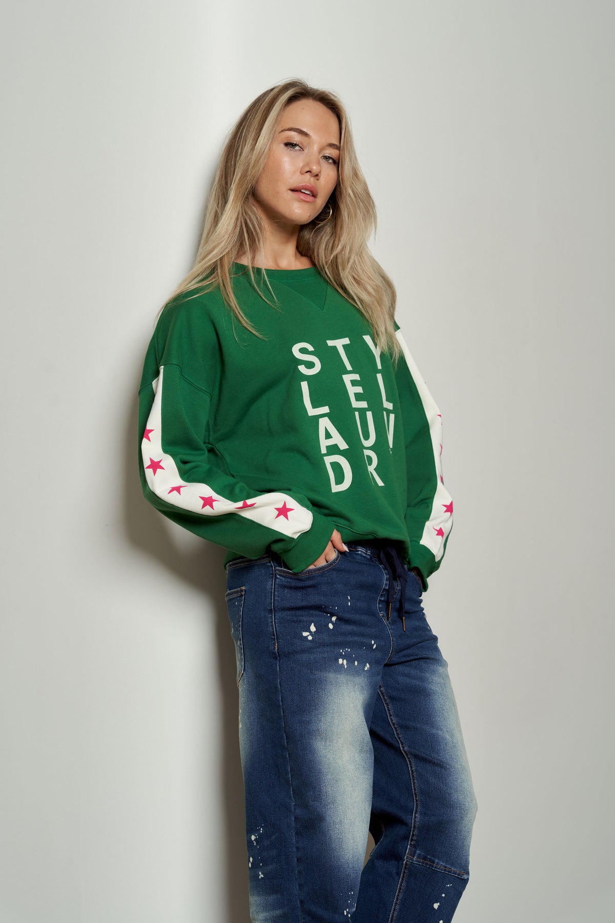 Style Laundry Logo Oversized Sweater