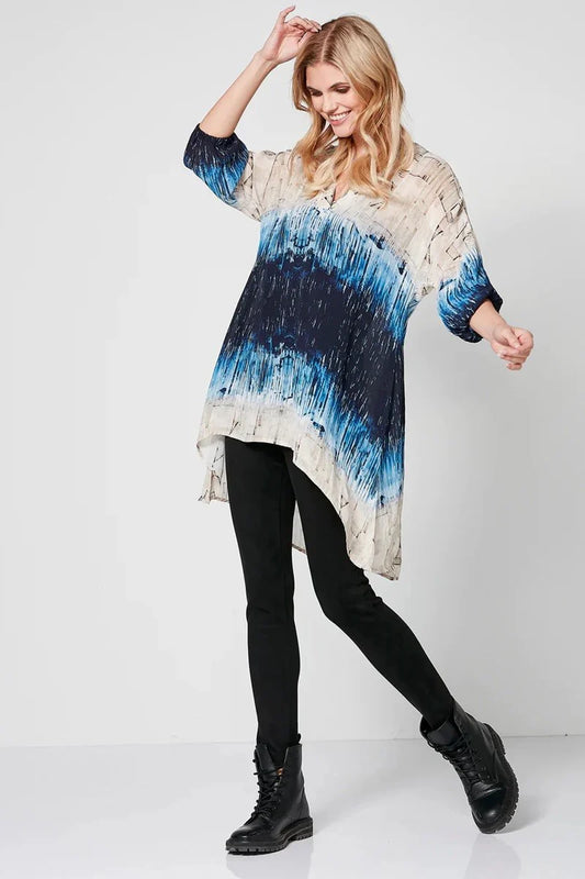 Tiana Tunic Nu Denmark Blue Tiana Tunic australian stockist of Nu Denmark