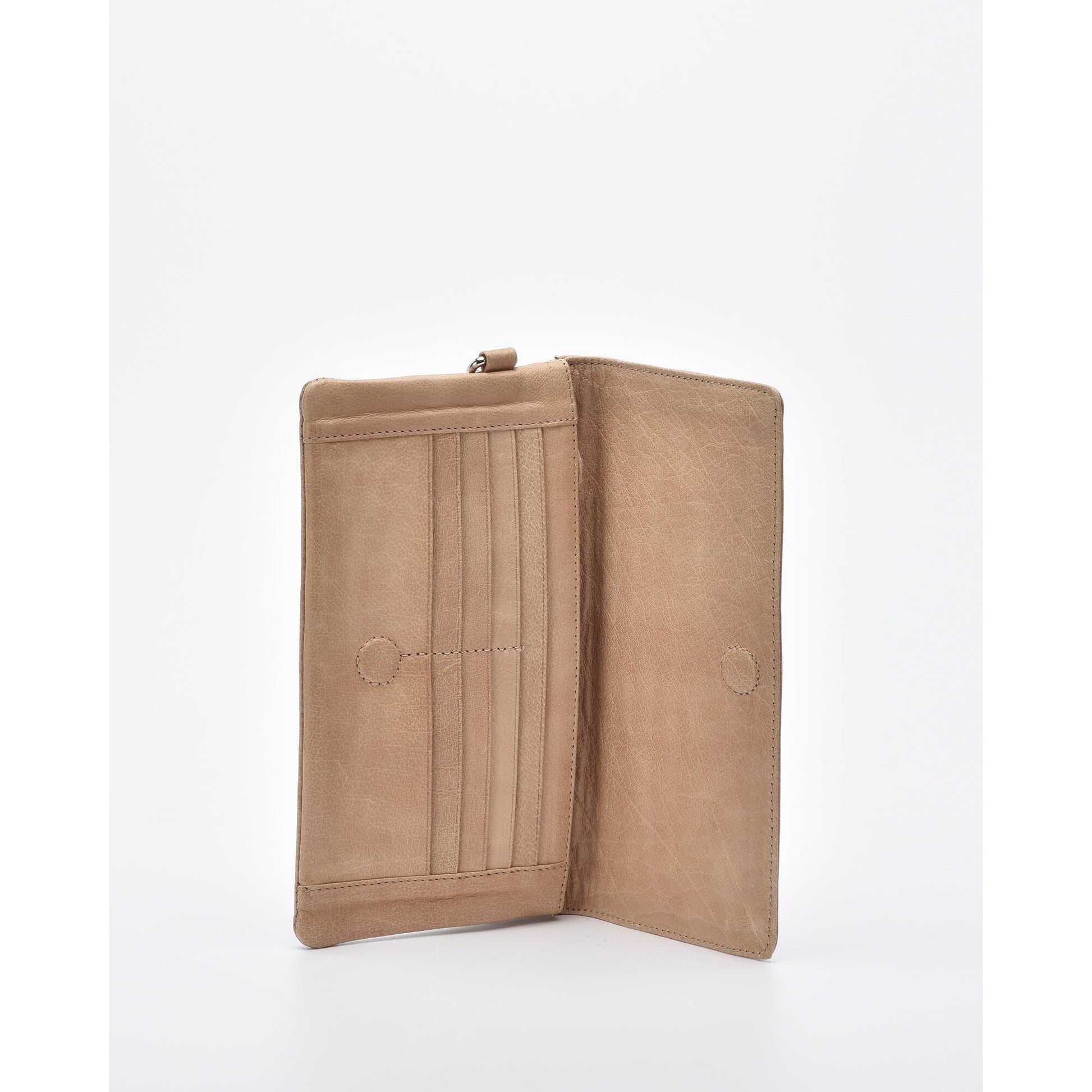 Wodonga Soft Leather Fold Over Wallet With Wristlet