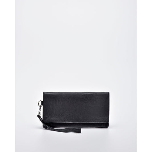 Wodonga Soft Leather Fold Over Wallet With Wristlet