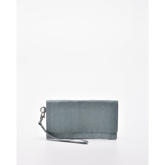 Wodonga Soft Leather Fold Over Wallet With Wristlet